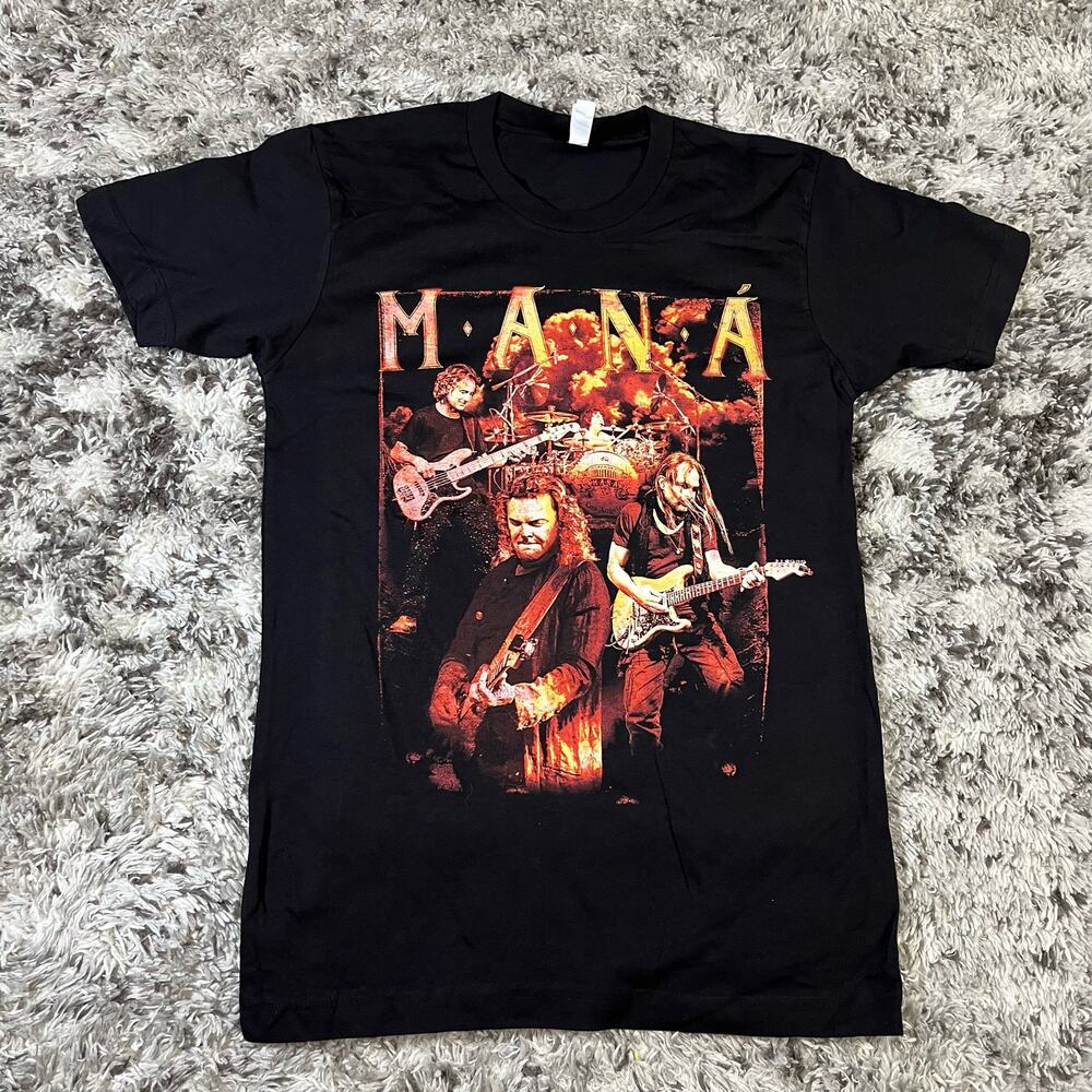 Mana Mexico Lindo Y‎ Querido 2023 Tour Shirt Black sz S New